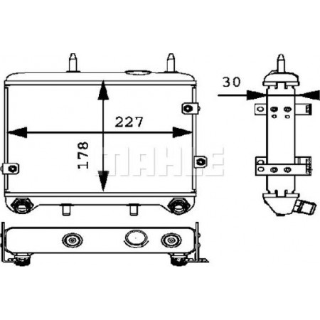 Enfriador de aceite. Aceite de motor Radiador de aceite MERCEDES E T-MODEL S210 E W210 S C216 S W221 4.2-6.0 01.96-12.13 MERCEDES-BENZ CLASE E Modelo T (S210), Touring, 06.1996 - 03.2003 MAHLE CLC 20 000P