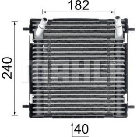Oil cooler. engine oil Oil radiator BMW 7 G11 G12 6.6 12.16- BMW 7 - VI (G11, G12), Sedan, 07.2015 - MAHLE CLC 289 000P