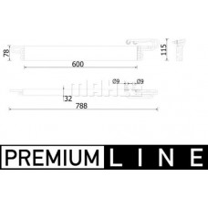 Olie koeler. motorolie Olieradiator OPEL INSIGNIA A INSIGNIA A COUNTRY 1.6D 07.15-03.17 VAUXHALL INSIGNIA Mk I (A) (G09), Hatchback, 07.2008 - 05.2017 MAHLE CLC 224 000P