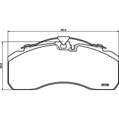 SBP 07-P29108 - Brake Pad Set, disc brake