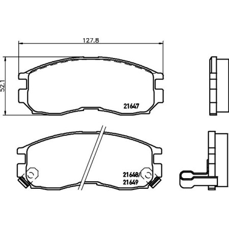 ABE C15030ABE - Brake Pad Set, disc brake pentru PROTON WIRA (1993–prezent)