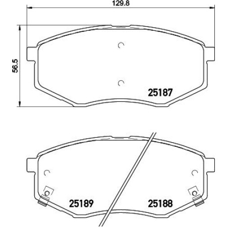 ABE C10530ABE - Brake Pad Set, disc brake pentru HYUNDAI SONATA VI (2009–2015)