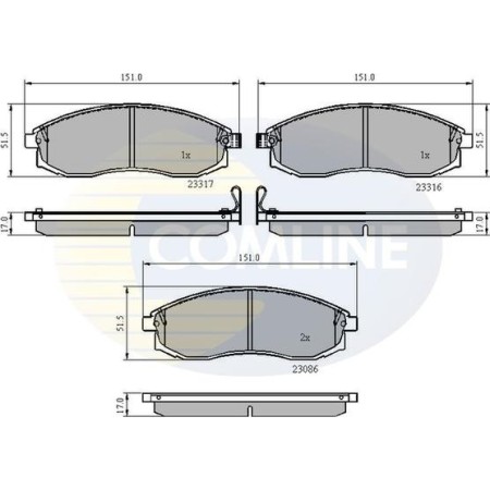 ABE C11074ABE - Brake Pad Set, disc brake pentru NISSAN MAXIMA / MAXIMA QX IV (1994–2000)
