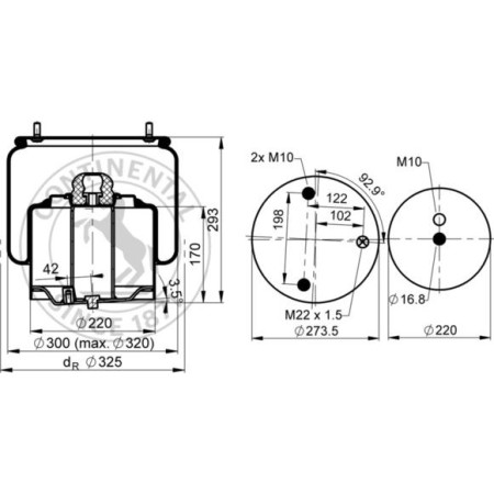 CONTINENTAL 6751 N P02R - Bellow, air suspension
