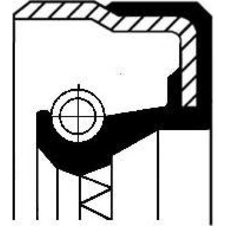 Corteco 01034356B - Shaft Seal, automatic transmission