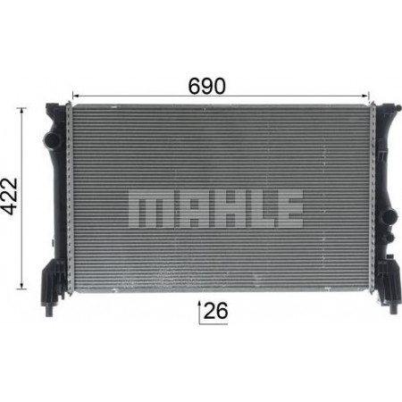 Radiateur. refroidissement du moteur Le radiateur du moteur s'adapte. MERCEDES MARCO POLO CAMPER W447 V W447 VITO MIXTO DOUBLE CABIN VITO TOURER MERCEDES-BENZ VITO Mixto (Double Cabin) (W447), Van/Break, 10.2014 - MAHLE CR 931 000P
