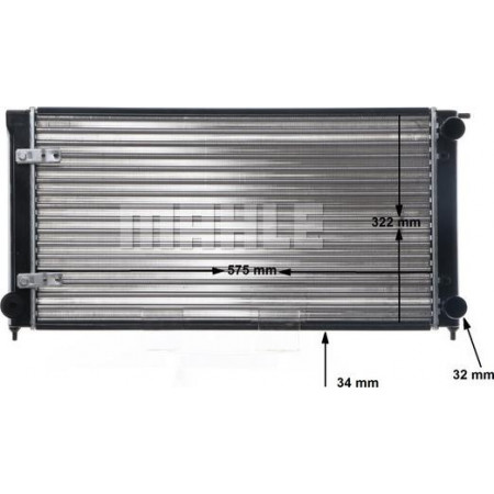 Termosifone. raffreddamento motore Radiatore motore Adattamento manuale. VW GOLF I GOLF II JETTA II 1.8 VW CITI GOLF, Hatchback, 01.1978 - 12.2010 MAHLE CR 414 000S