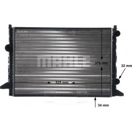 Radiator, engine cooling VW PASSAT (3A2, 35I), Sedan, 02.1988 - 12.1997 MAHLE CR 508 000S