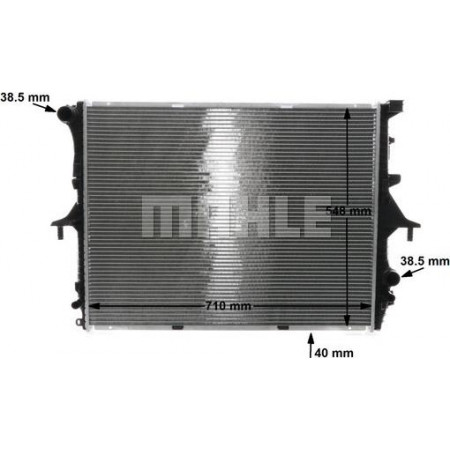 Radiateur, refroidissement du moteur PORSCHE CAYENNE (92A), Crossover, 06.2010 - MAHLE CR 571 000S
