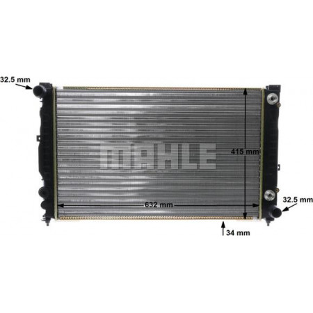 Kühler, Motorkühlung AUDI A6 Avant (4B5, C5), Touring, 11.1997 - 01.2005 MAHLE CR 648 000S