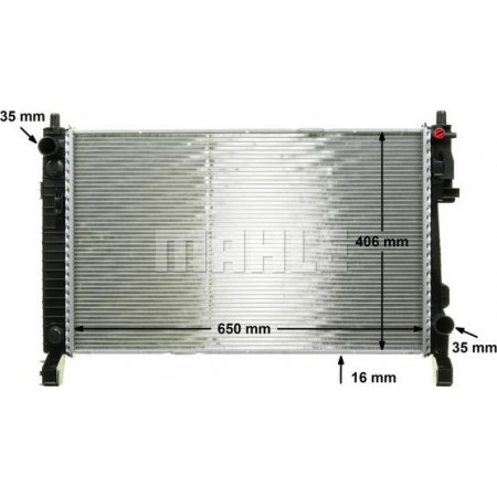 Kühler, Motorkühlung MERCEDES-BENZ A-KLASSE (W169), Schrägheck, 09.2004 - 06.2012 MAHLE CR 661 000P