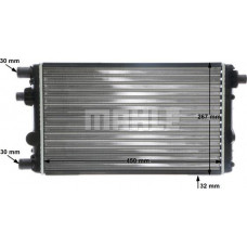 Radiateur, refroidissement du moteur FIAT SEICENTO / 600 (287_), Van à hayon, 01.1998 - 01.2010 MAHLE CR 632 000S