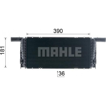 Radiator. motorkoeling Motorradiator past. PORSCHE 718 BOXSTER 718 CAYMAN 911 911 TARGA BOXSTER BOXSTER SPYDER CAYMAN PORSCHE BOXSTER (981), Cabriolet, 04.2012 - MAHLE CR 1941 000P
