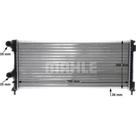 Radiateur, refroidissement du moteur FIAT DOBLO (223_), Camionnette/MPV, 11.2000 - MAHLE CR 1448 000S