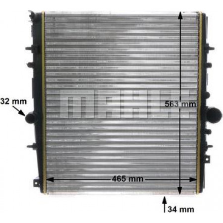 Radiateur, refroidissement du moteur PEUGEOT EXPERT TEPEE (VF3X_), Fourgon, 01.2007 - MAHLE CR 1437 000S