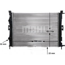 Radiador, arrefecimento do motor RENAULT GRAND SCENIC II (JM0/1_), Furgão, 04.2004 - 06.2009 MAHLE CR 1690 000S