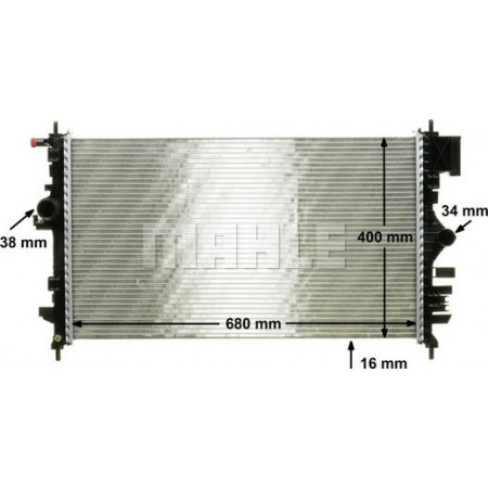 Radiator, engine cooling VAUXHALL INSIGNIA Mk I (A) (G09), Sedan, 07.2008 - 05.2017 MAHLE CR 1099 000P