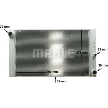 Kühler, Motorkühlung BMW 6 - II (E64), Cabrio, 03.2004 - 12.2010 MAHLE CR 1093 000P