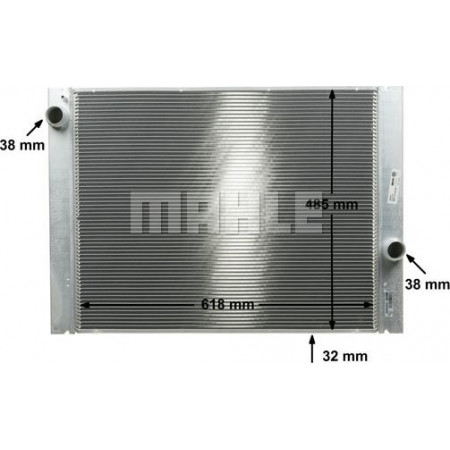 Radiador. resfriamento do motor Radiador do motor Ajustes manuais. BMW 5 E39 5 E60 5 E61 6 E63 6 E64 2.0-5.0 BMW 6 - II (E63), Compartimento, 09.2003 - 12.2010 MAHLE CR 1067 000P