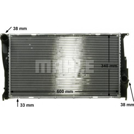 Kühler. Motorkühlung Automatischer Motorkühler passt. BMW 1 E81 1 E82 1 E87 1 E88 3 E90 3 E91 3 E92 3 E93