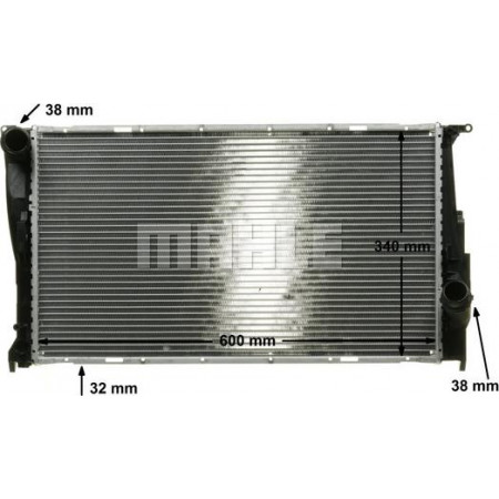 Radiateur. refroidissement du moteur Radiateur du moteur Montage manuel. BMW 1 E81 3 E90 3 E91 3 E92 3 E93 2.0D-3.0D BMW 1 (3 portes) I (E81), hayon, 09.2006 - 09.2012 MAHLE CR 1085 000P