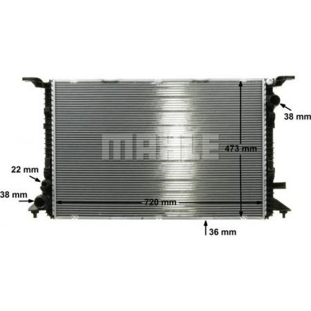 Radiator. motorkoeling Motorradiator past. AUDI A6 C7 A7 4.0 AUDI A6 Avant (4G5, 4GD, C7), Touring, 05.2011 - 09.2018 MAHLE CR 1023 000P