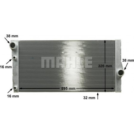 Termosifone. raffreddamento motore Radiatore motore con un unico attacco. utilizzare il tappo di chiusura 11 53 1 439 134 adatto. BMW 5 F10 BMW 6 - III (F13), Vano, 07.2011 - 10.2017 MAHLE CR 1147 000P