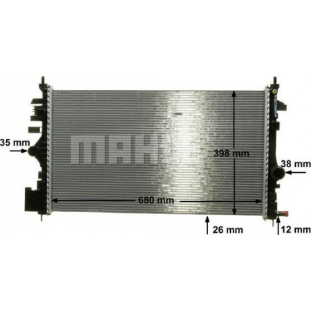 Radiateur, refroidissement du moteur OPEL INSIGNIA A (G09), Berline, 07.2008 - 03.2017 MAHLE CR 1102 000P