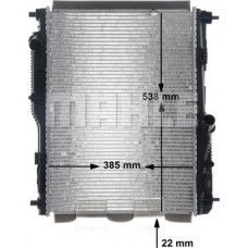 Radiator, engine cooling FORD TRANSIT COURIER B460, Van, 02.2014 - MAHLE CR 1181 000S