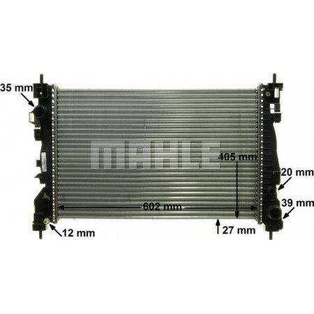 Radiator. engine cooling Engine radiator fits. ALFA ROMEO GIULIETTA GIULIETTA-HATCHBACK 1.4-2.0D ALFA ROMEO GIULIETTA (940_), Hatchback Van, 04.2011 - MAHLE CR 1178 000P
