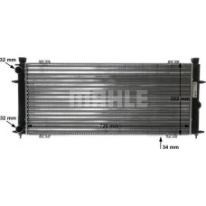 Radiator. engine cooling Engine radiator Manual fits. VW TRANSPORTER T4 1.8-2.5 VW TRANSPORTER IV (70A, 70H, 7DA, 7DH), Van, 07.1990 - 04.2003 MAHLE CR 173 000S