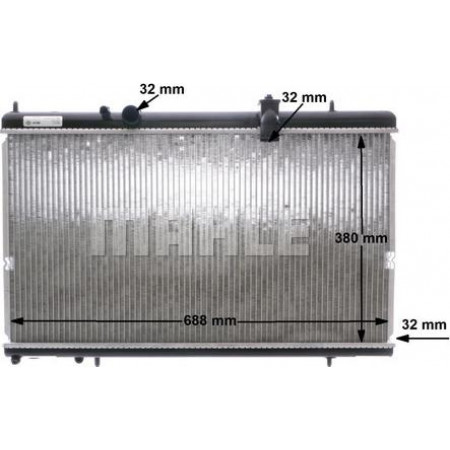 Radiateur, refroidissement du moteur PEUGEOT 407 SW (6E_), Touring, 05.2004 - 12.2011 MAHLE CR 801 000S