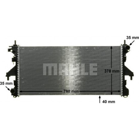 Kühler, Motorkühlung FIAT DUCATO (250_, 290_), Bus, 07.2006 - MAHLE CR 887 000P