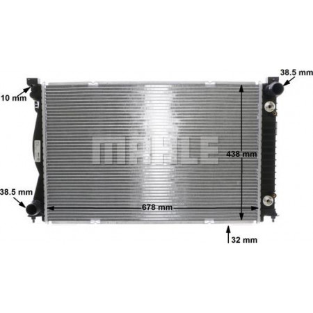 Kühler, Motorkühlung AUDI A6 Avant III (4F5, C6), Touring, 11.2004 - 08.2011 MAHLE CR 830 000S