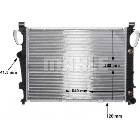 Radiateur, refroidissement du moteur MERCEDES-BENZ CLASSE S (W221), Berline, 09.2005 - 12.2013 MAHLE CR 304 000S