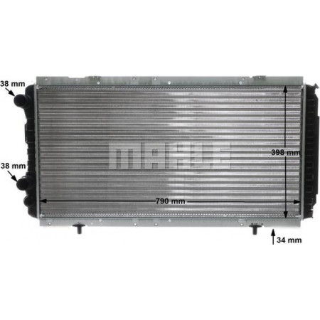 Radiateur, refroidissement du moteur PEUGEOT BOXER (ZCT_), Châssis-support, 03.1994 - 04.2002 MAHLE CR 33 000S