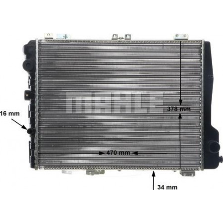 Radiator. motorkoeling Motorradiator past. AUDI 80 B4 90 B3 CABRIOLET B3 COUPE B3 2.0-2.2-2.3 AUDI 80 Avant V (8C5, B4), Touring, 09.1991 - 01.1996 MAHLE CR 254 000S