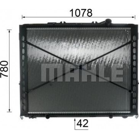 Termosifone. raffreddamento motore Radiatore motore con telaio adatto per EURO 6. DAF CF MX-13303-MX-13390 05.13- MAHLE CR 2639 000P