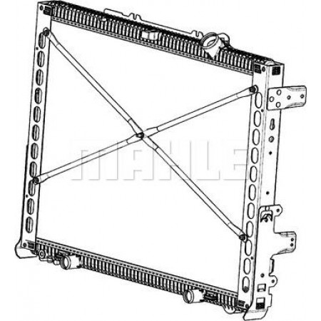 Termosifone. raffreddamento motore Radiatore motore con telaio EURO 6 adatto. DAF CF MX-11210-PX-7231 05.13- DAF CF (M4GN3), 05.2013 - MAHLE CR 2097 000P