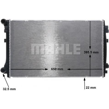 Radiateur, refroidissement du moteur SEAT LEON (5F1), Van à hayon, 09.2012 - MAHLE CR 2054 000S