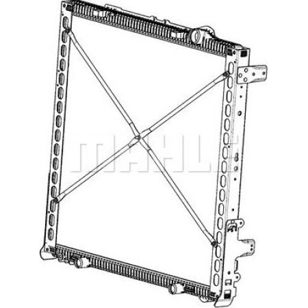 Radiador. refrigeración del motor Radiador de motor compatible con bastidor EURO 6. DAF XF 106 MX-11320-MX-13390 10,12-DAF XF (H4SN3), 10,2012-MAHLE CR 2086 000P