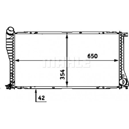 Radiateur, refroidissement du moteur BMW 5 - IV (E39), Berline, 09.1995 - 07.2003 MAHLE CR 288 000S