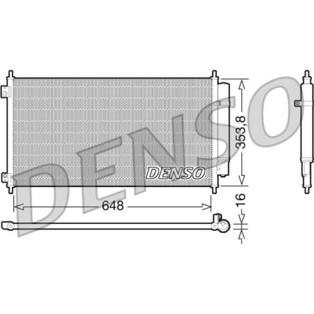 Denso DCN40010 - Condenser, air conditioning