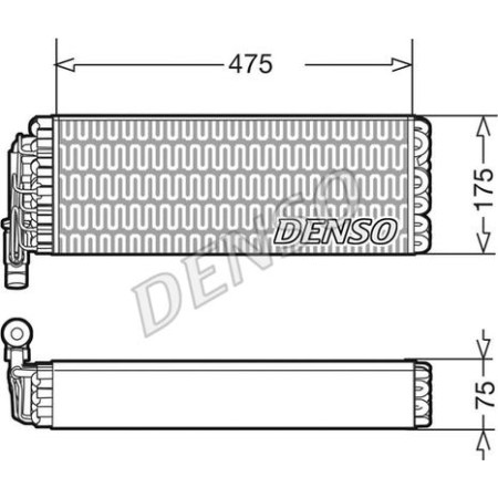 Denso DEV12003 - Evaporator, air conditioning