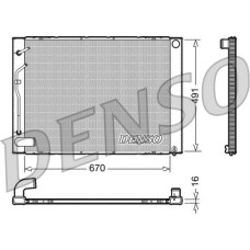 Denso DRM50054 - Radiador, refrigeración del motor