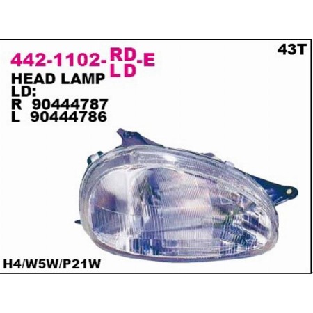 Depo 442-1102R-LD-E - Headlight
