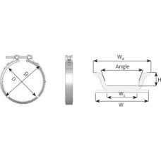 Dinex 28905 - Raccord de tuyau, système d'échappement
