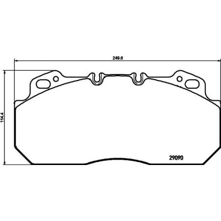 SBP 07-P29090 - Brake Pad Set, disc brake