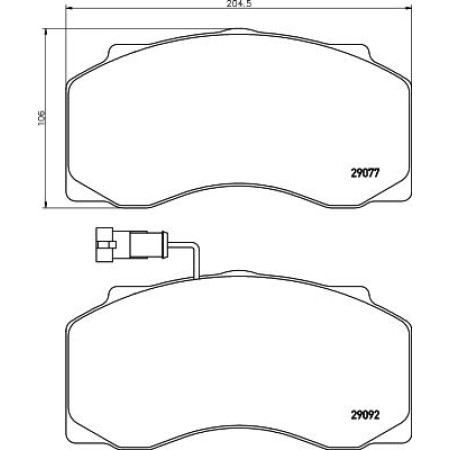 Textar 2907702 - Brake Pad Set, disc brake