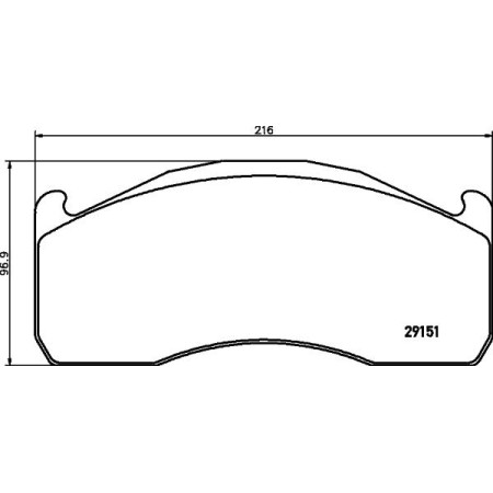 Textar 2915102 - Brake Pad Set, disc brake